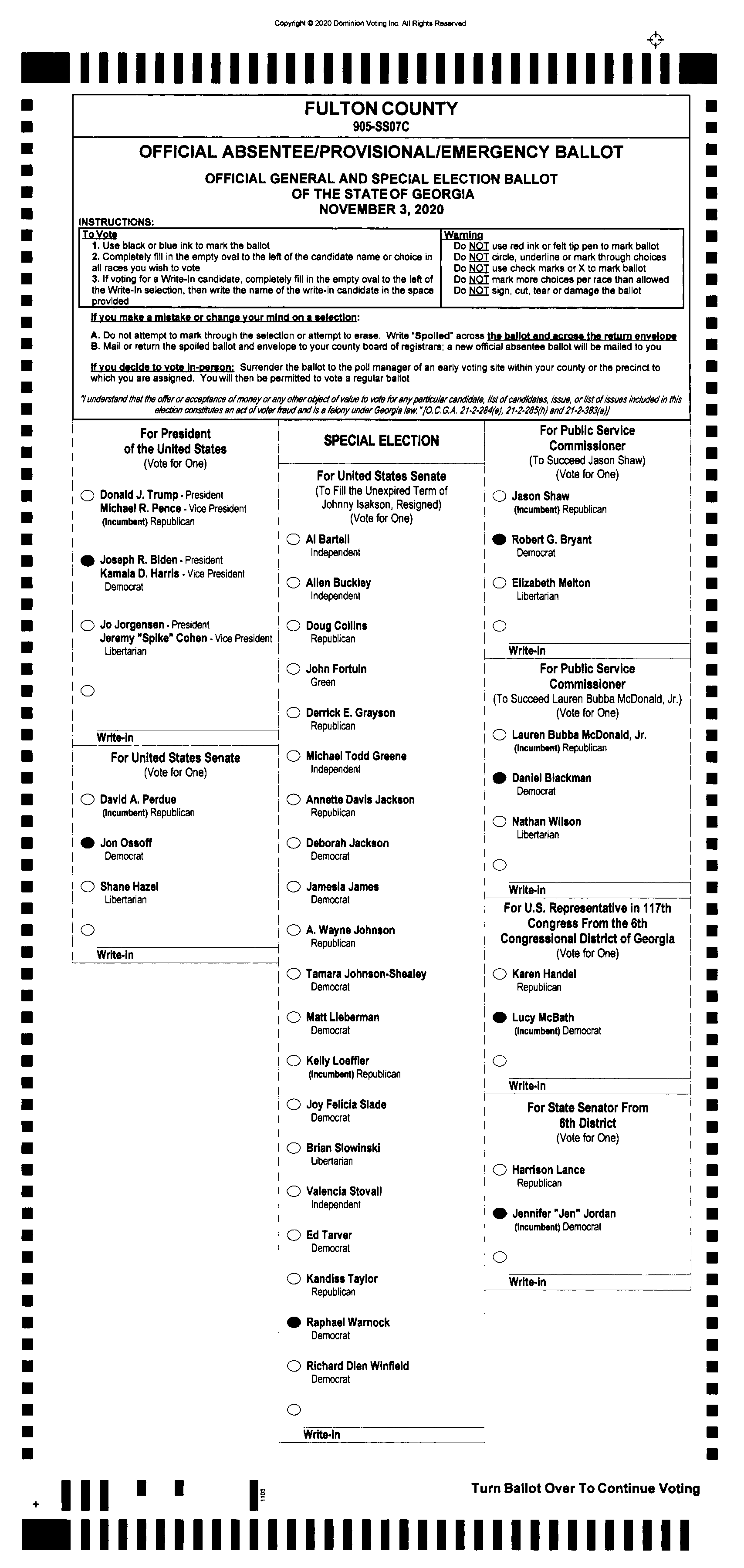 Doubled Ballot